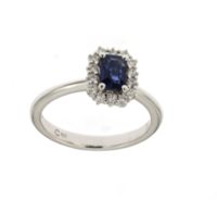 Anello Crivelli Donna in Oro bianco Zaffiro 0.59 Ct 95530635 - 95530635